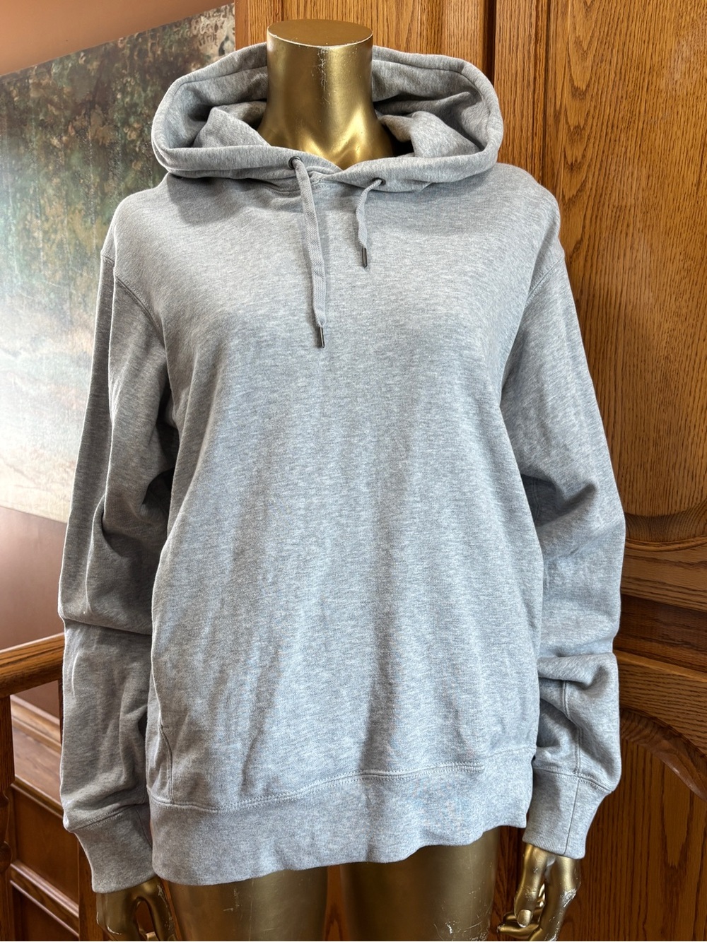 Uniqlo Light Gray Hooded Sweatshirt